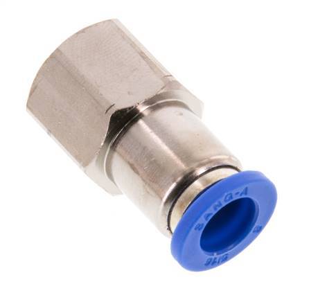 Raccord enfichable 8mm x G1/4'' avec filets femelles Laiton/PA 66 NBR [2 Pièces]