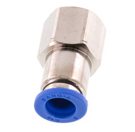 Raccord enfichable 8mm x G1/4'' avec filets femelles Laiton/PA 66 NBR [2 Pièces]