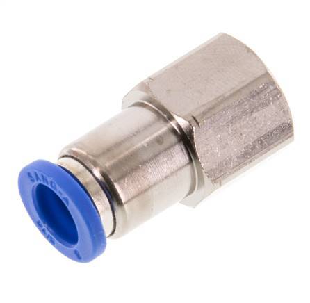 Raccord enfichable 8mm x G1/4'' avec filets femelles Laiton/PA 66 NBR [2 Pièces]