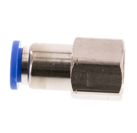 Raccord enfichable 8mm x G1/4'' avec filets femelles Laiton/PA 66 NBR [2 Pièces]