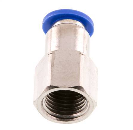 Raccord enfichable 8mm x G1/4'' avec filets femelles Laiton/PA 66 NBR [2 Pièces]