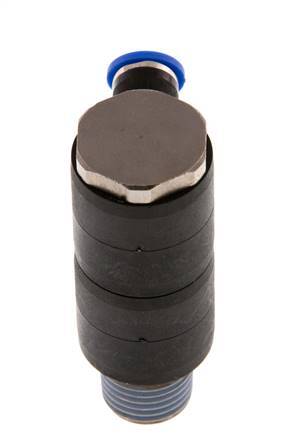 4mm x R1/4'' Manifold à 2 voies avec filetage mâle Laiton/PA 66 NBR Rotatif