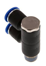 12mm x R3/8'' Manifold à 2 voies avec filetages mâles Laiton/PA 66 NBR Rotatif