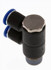 12mm x R1/2'' Manifold à 2 voies avec filetages mâles Laiton/PA 66 NBR Rotatif