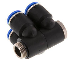12mm x G3/8'' Manifold à 4 voies avec filetage mâle laiton/PA 66 NBR rotatif