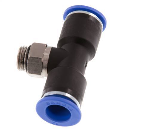 Raccord Rapide à Pousser QUARKZMAN - Tube OD 12mm Vers Filetage Mâle NPT 3/8 - Cuivre Nickelé Pour Air Comprimé Industriel