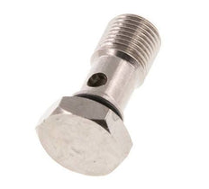 1-way nickel-plated Brass Banjo Bolt with G1/8'' Male Threads NBR [5 Pieces]