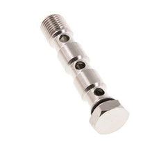 3-way nickel-plated Brass Banjo Bolt with G1/4'' Male Threads NBR
