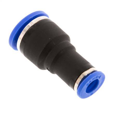 Raccord enfichable 6mm x 10mm PA 66 NBR [2 pièces].