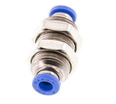 Raccord enfichable 4mm laiton/PA 66 NBR Bulkhead [2 Pièces]