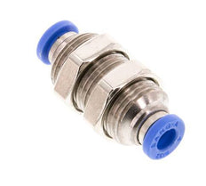Raccord enfichable 4mm laiton/PA 66 NBR Bulkhead [2 Pièces]