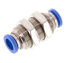 Raccord enfichable 8mm laiton/PA 66 NBR Bulkhead [2 Pièces]