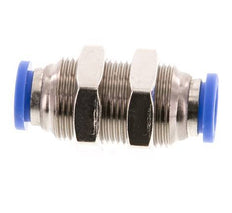 Raccord enfichable 8mm laiton/PA 66 NBR Bulkhead [2 Pièces]