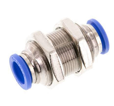 Raccord enfichable 10mm laiton/PA 66 NBR Bulkhead