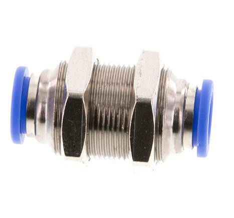 Raccord enfichable 10mm laiton/PA 66 NBR Bulkhead