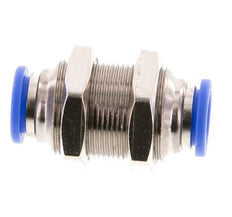 Raccord enfichable 10mm laiton/PA 66 NBR Bulkhead