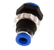 Raccord enfichable 6mm PA 66 NBR Bulkhead [2 Pièces]