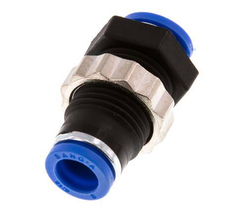 Raccord enfichable 8mm PA 66 NBR Bulkhead [2 Pièces]