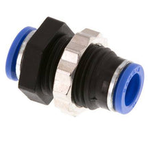 10mm Push-in Fitting PA 66 NBR Bulkhead [2 Pieces]