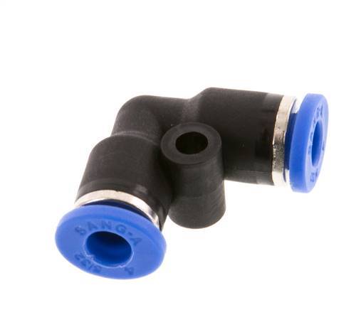 Raccord enfichable coudé 90deg 4mm PA 66 NBR [2 pièces].
