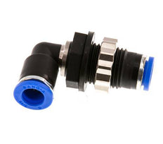 Raccord enfichable coudé 90deg 8mm PA 66 NBR Bulkhead