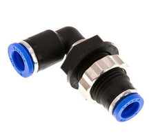 Raccord enfichable coudé 90deg 8mm PA 66 NBR Bulkhead