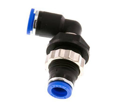 Raccord enfichable coudé 90deg 8mm PA 66 NBR Bulkhead