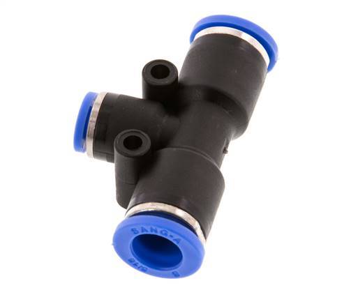 4mm x 8mm Tee Push-in Fitting PA 66 NBR [2 Pieces]
