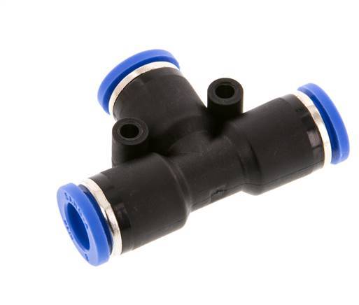 8mm Tee Push-in Fitting PA 66 NBR [2 Pieces]