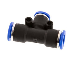8mm x 10mm Tee Push-in Fitting PA 66 NBR [2 Pieces]