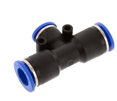 Raccord enfichable en T 10mm x 12mm PA 66 NBR [2 pièces].