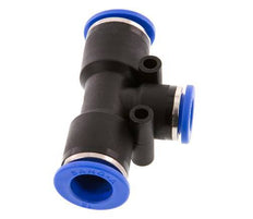 Raccord enfichable en T 10mm x 12mm PA 66 NBR [2 pièces].