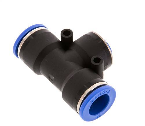 Raccord enfichable en T 8mm x 14mm PA 66 NBR