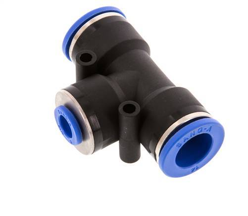 Raccord enfichable en T 8mm x 14mm PA 66 NBR