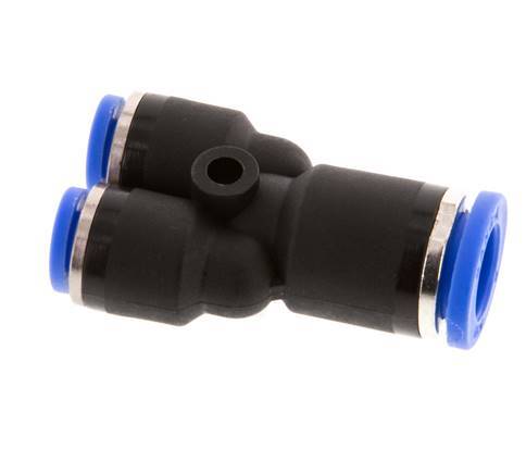 Raccord enfichable en Y 4mm x 8mm PA 66 NBR [2 pièces].