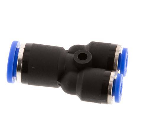 Raccord enfichable en Y 4mm x 8mm PA 66 NBR [2 pièces].