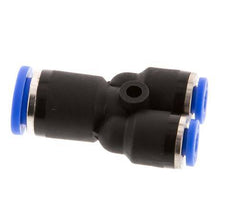 Raccord enfichable en Y 4mm x 8mm PA 66 NBR [2 pièces].