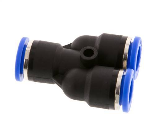 Raccord enfichable en Y 10mm PA 66 NBR [2 pièces].