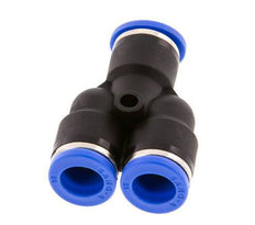 Raccord enfichable en Y 10mm PA 66 NBR [2 pièces].