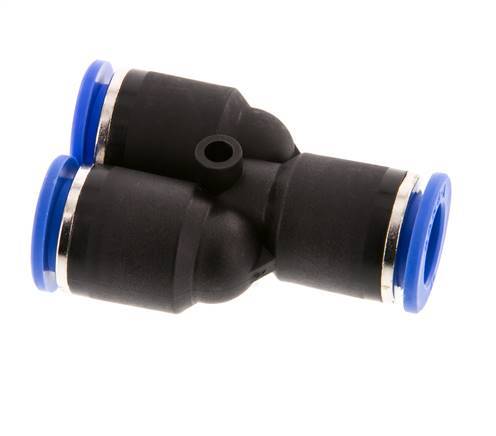 Raccord enfichable en Y 12mm PA 66 NBR