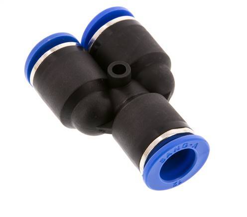 Raccord enfichable en Y 12mm PA 66 NBR