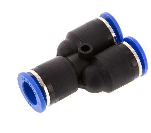 Raccord enfichable en Y 12mm PA 66 NBR