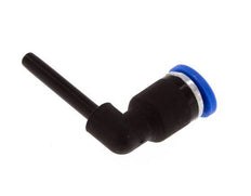 Raccord enfichable coudé 90deg 3mm x 3mm avec bouchon PA 66 NBR [5 Pièces].