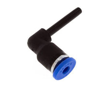 Raccord enfichable coudé 90deg 3mm x 3mm avec bouchon PA 66 NBR [5 Pièces].