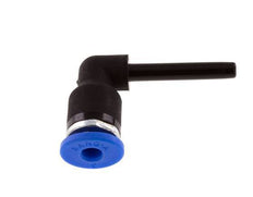 Raccord enfichable coudé 90deg 3mm x 3mm avec bouchon PA 66 NBR [5 Pièces].