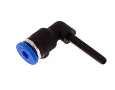 Raccord enfichable coudé 90deg 3mm x 3mm avec bouchon PA 66 NBR [5 Pièces].