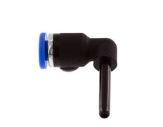 Raccord enfichable coudé 90deg 3mm x 3mm avec bouchon PA 66 NBR [5 Pièces].