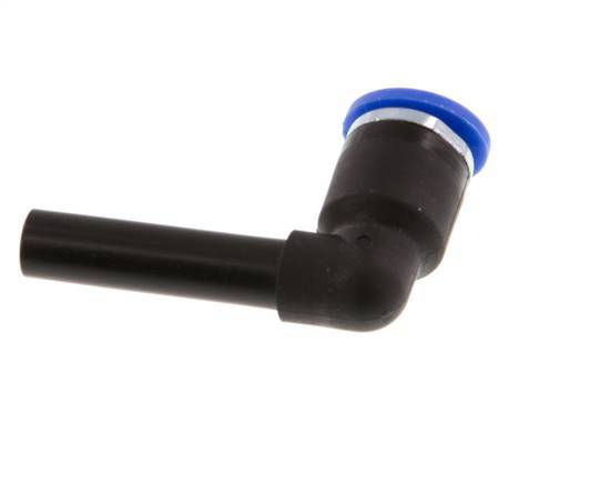 6mm x 6mm 90deg Elbow Push-in Fitting with Plug-in PA 66 NBR [2 Pieces]