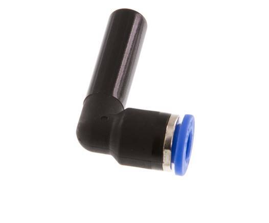 Raccord enfichable coudé 90deg 6mm x 8mm avec bouchon PA 66 NBR [2 pièces].