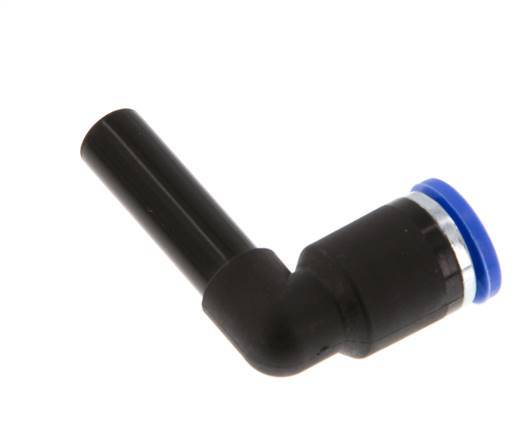 8mm x 8mm 90deg Elbow Push-in Fitting with Plug-in PA 66 NBR [2 Pieces]